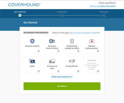 CoverHound Landing Page